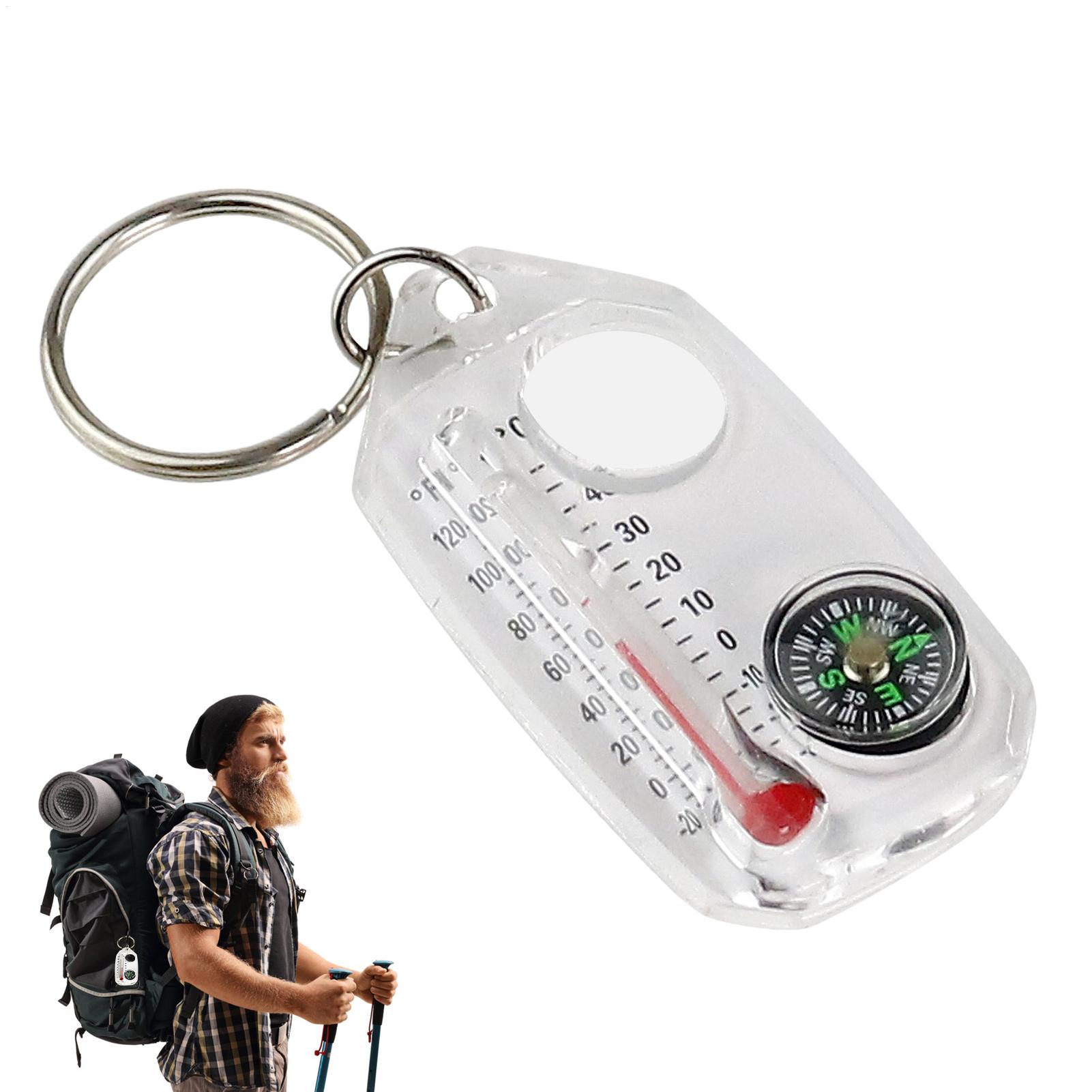 Compass Keychain Mini - Kompas Gantungan Kunci Kecil Portabel Mini