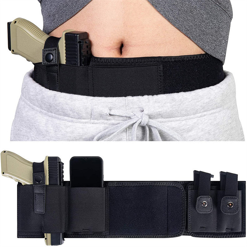 Edc Carry Gun - Sarung Pistol Pinggang Belly Band Concealed