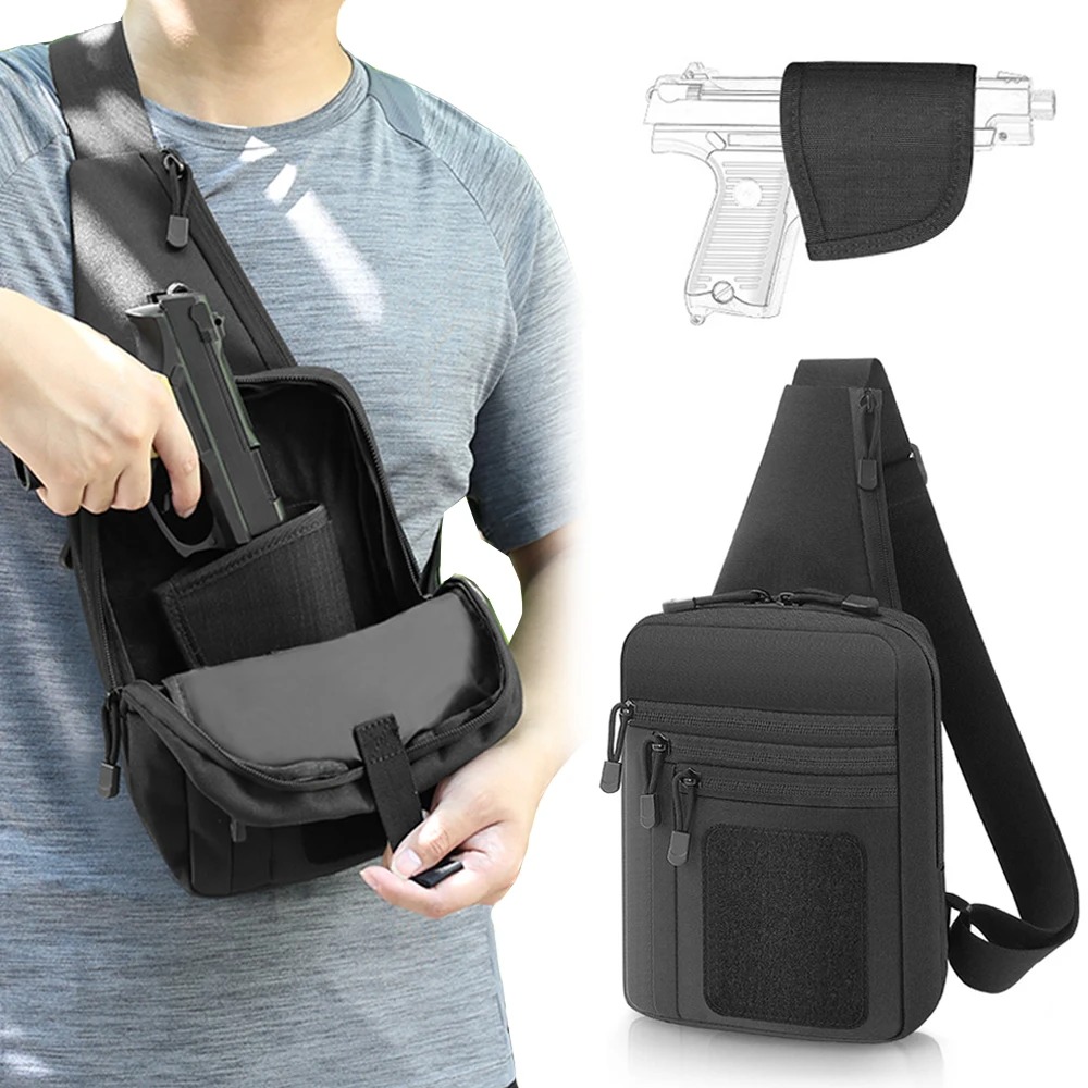 Tas Pistol Taktis Tas Penyimpa - Edc Carry Handgun ulasan dan harga