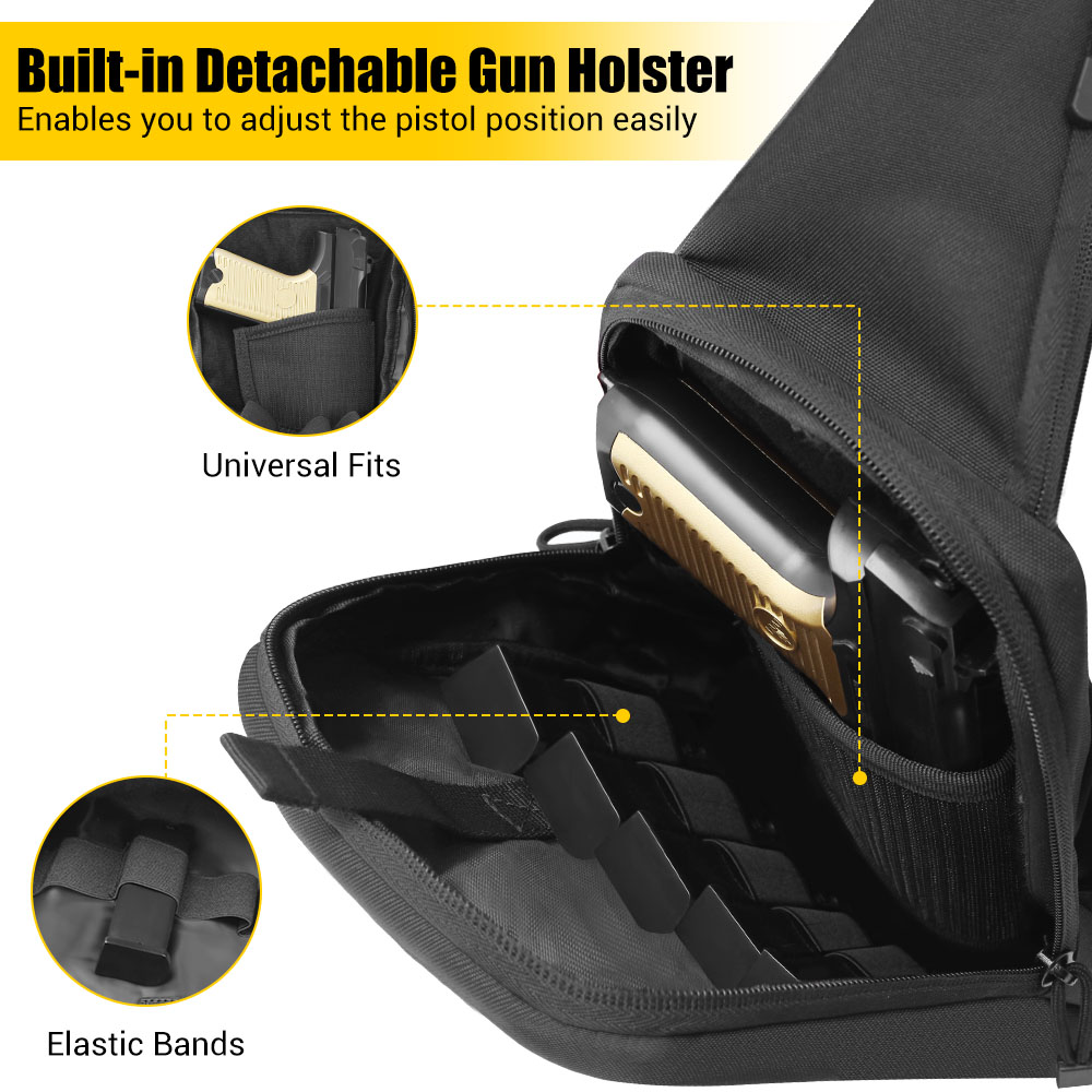Tas Pistol Taktis Tas Penyimpa - Edc Carry Gun ulasan dan harga