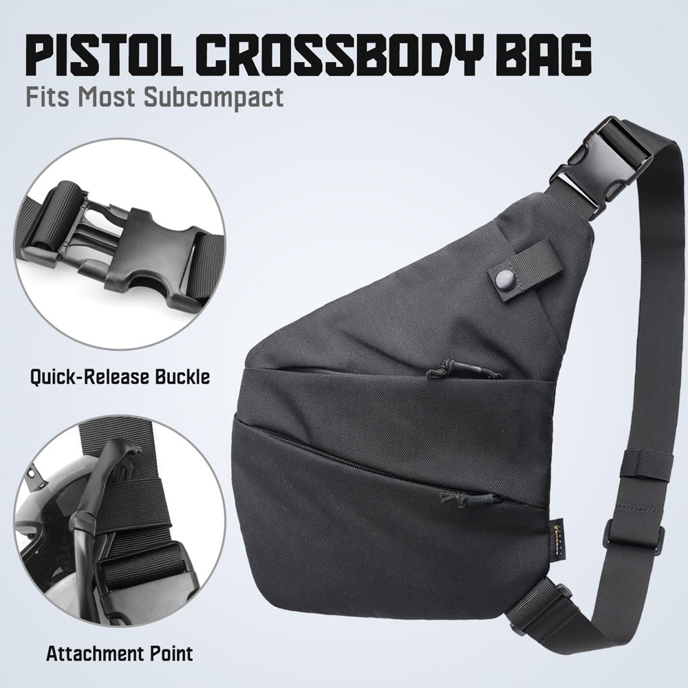 Tas gendong Pistol tersembunyi - Edc Carry Gun ulasan dan harga