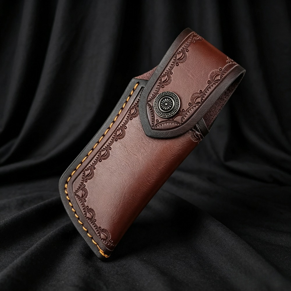 Sarung Pisau Kulit Sapi Asli J - Edc Carry Belt Leather ulasan dan harga