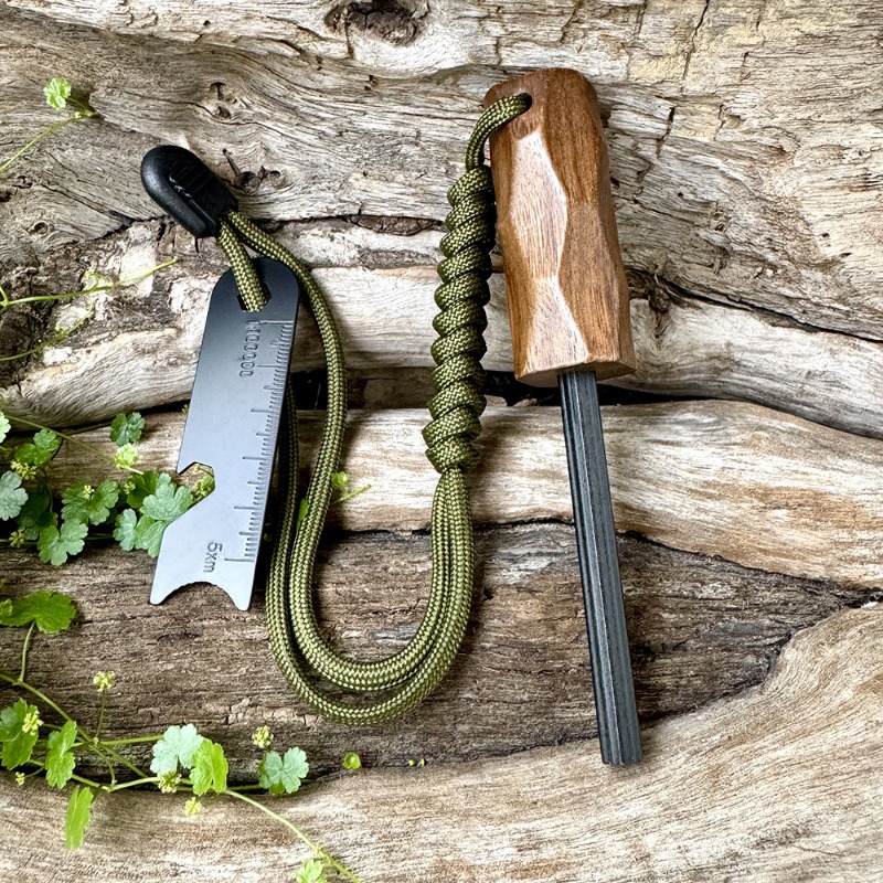 Batang Api Heksagonal Gagang K - Ferro Rod Striker ulasan dan harga