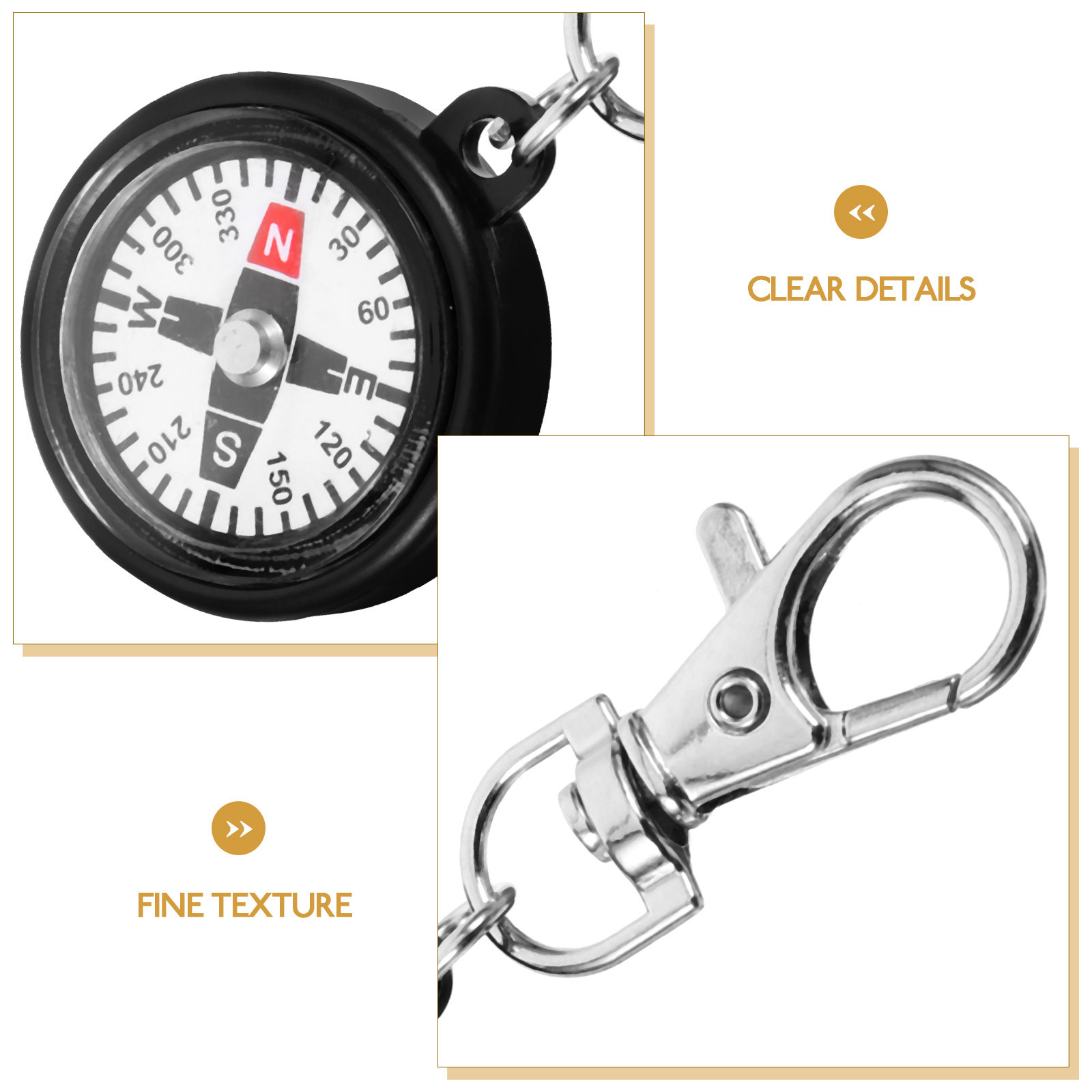 Kompas Saku Plastik Gantungan  - Compass Keychain Mini ulasan dan harga