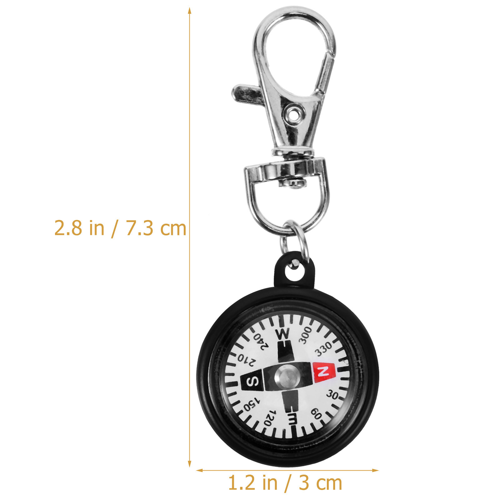 Kompas Saku Plastik Gantungan  - Compass Keychain Mini ulasan dan harga