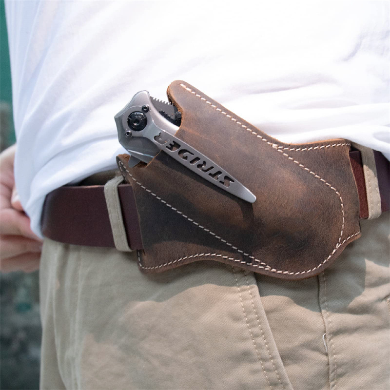Kantong Peralatan Survival EDC - Edc Carry Belt Leather ulasan dan harga
