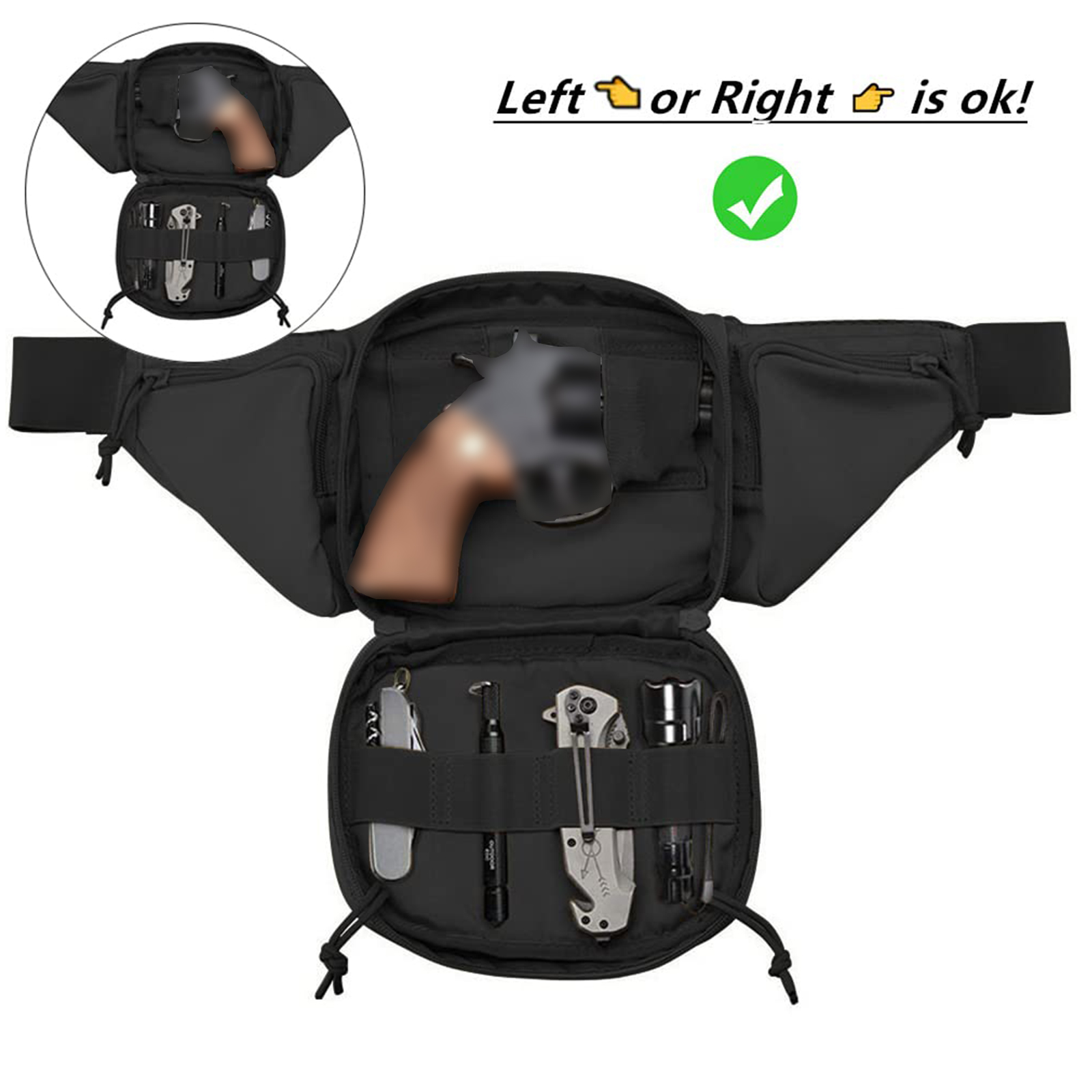 Tas Pinggang Taktis Sarung Pis - Edc Carry Gun ulasan dan harga