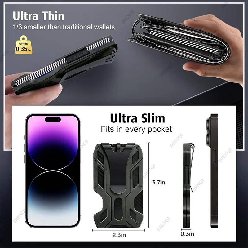 Dompet EDC tempat kartu luar r - Edc Carry Card ulasan dan harga