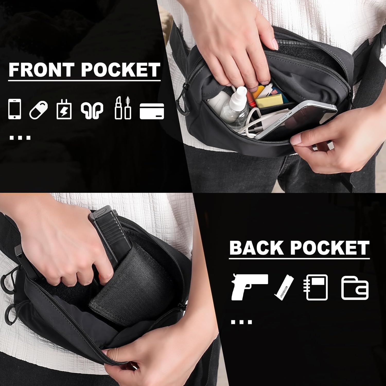 Paket Fanny Taktis dengan Saru - Edc Carry Gun ulasan dan harga