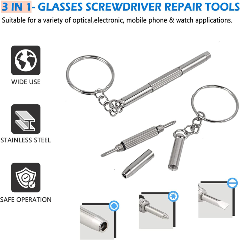 Obeng kacamata tangan Mini 3-i - Micro Screwdriver Kit ulasan dan harga